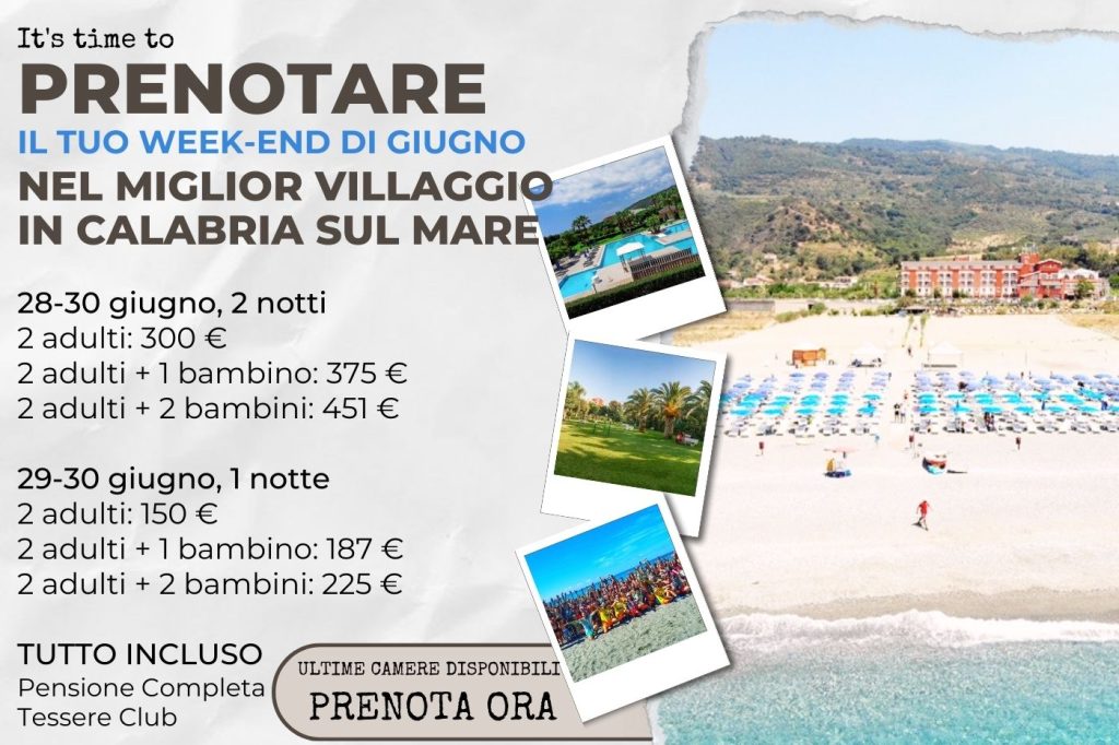 offerta weekend 30 giugno